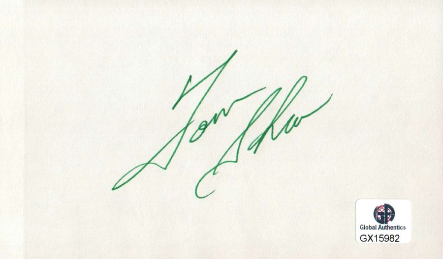 Tom Shaw Signed Autographed Index Card PGA Golf Legend Masters GX15982