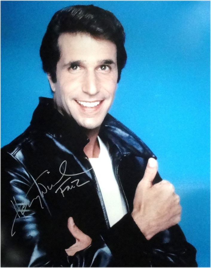 Henry Winkler Hand Signed Autographed 16x20 Photo Thumbs Up Happy Days JSA
