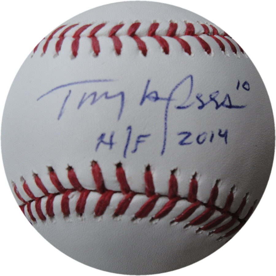 Tony Larussa Hand Signed Autograph Official Major League Baseball HOF 2014