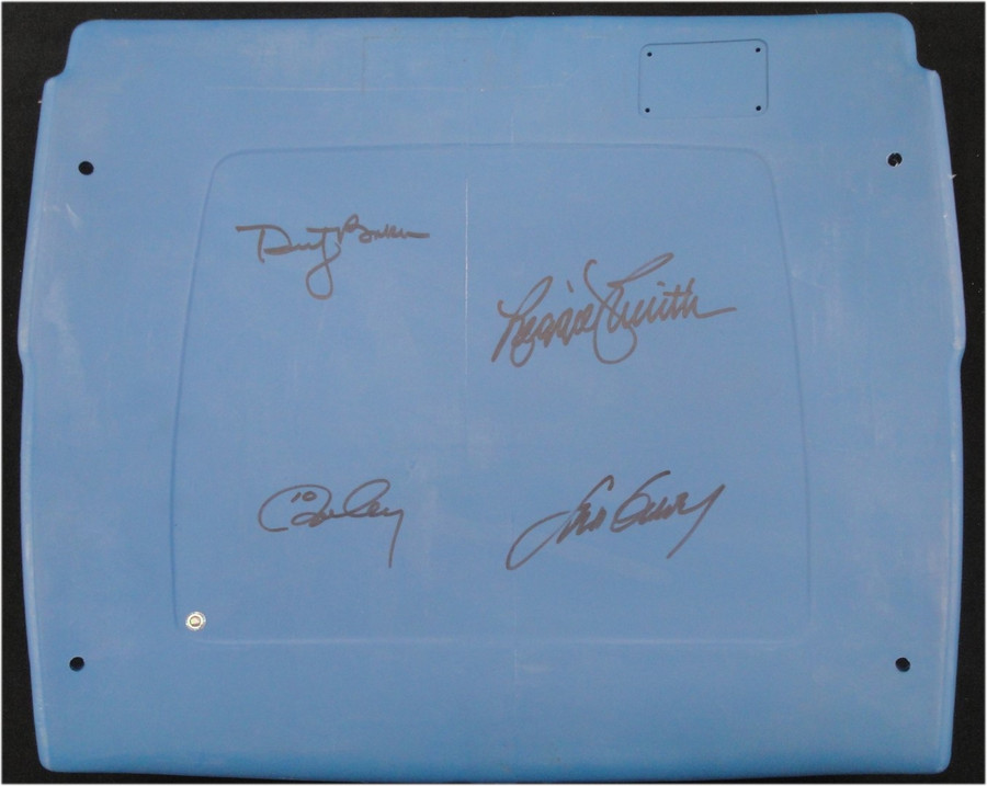 Reggie Smith Ron Cey Dusty Baker Steve Garvey Signed Auto Dodgers 30HR Seat Back