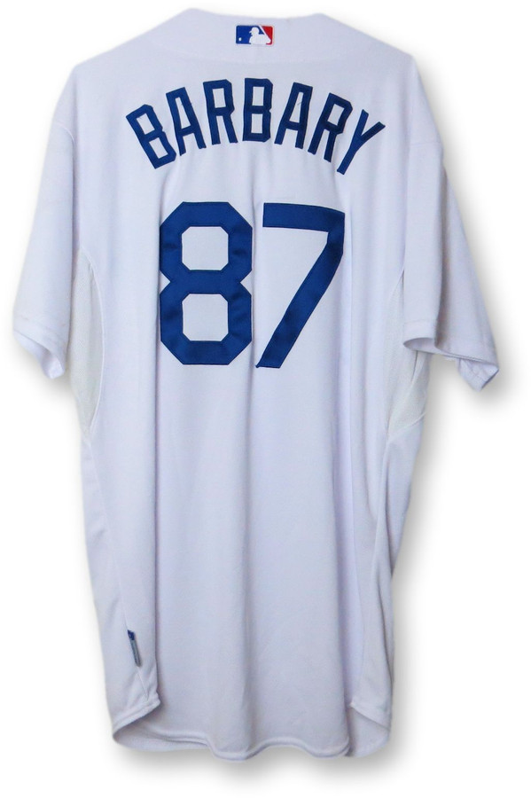 Travis Barbary Team Issue Jersey Los Angeles Dodgers Home White #87 HZ167035