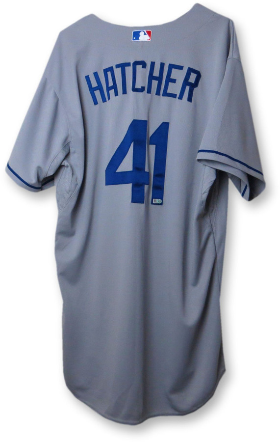 Chris Hatcher Team Issue Jersey Dodgers Road Gray 2015 #41 MLB HZ533332
