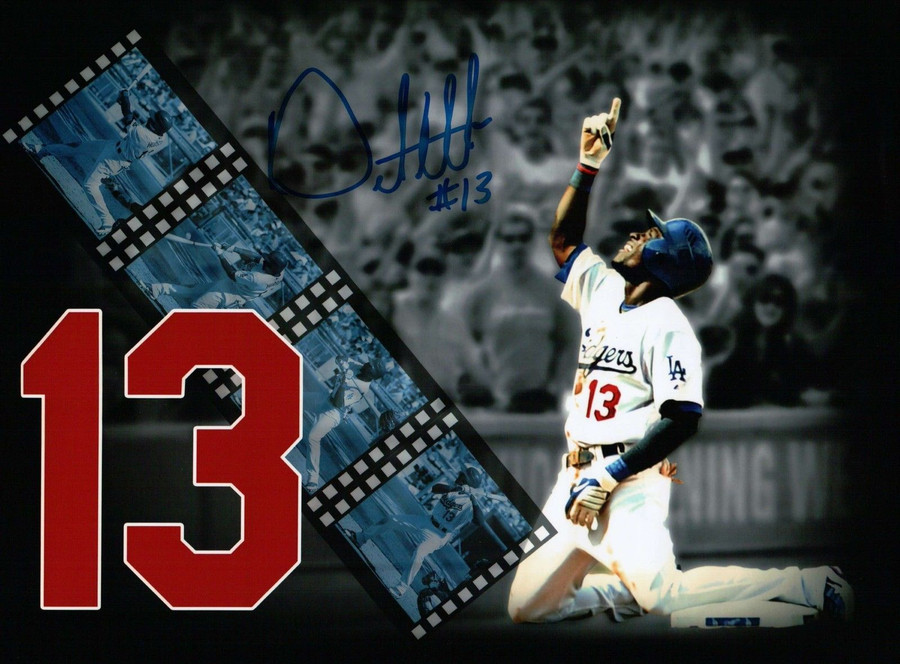 Orlando Hudson Signed 8X10 Photo Autograph LA Dodgers Sky Point Blue Auto COA