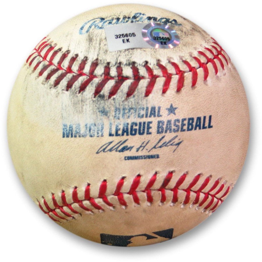 Zack Greinke Game Used Baseball 6/27/13 - Quintero Foul Ball Dodgers EK325605