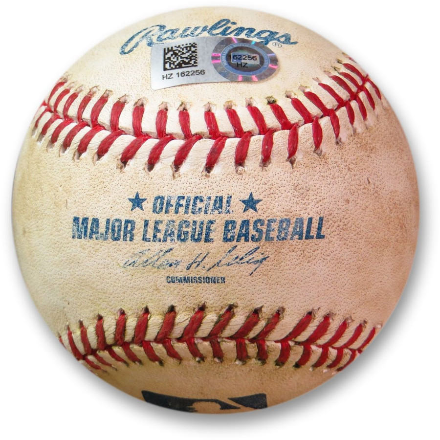 Luis Valbuena Game Used Baseball 8/1/14 Hit - Single vs. Maholm Cubs HZ162256