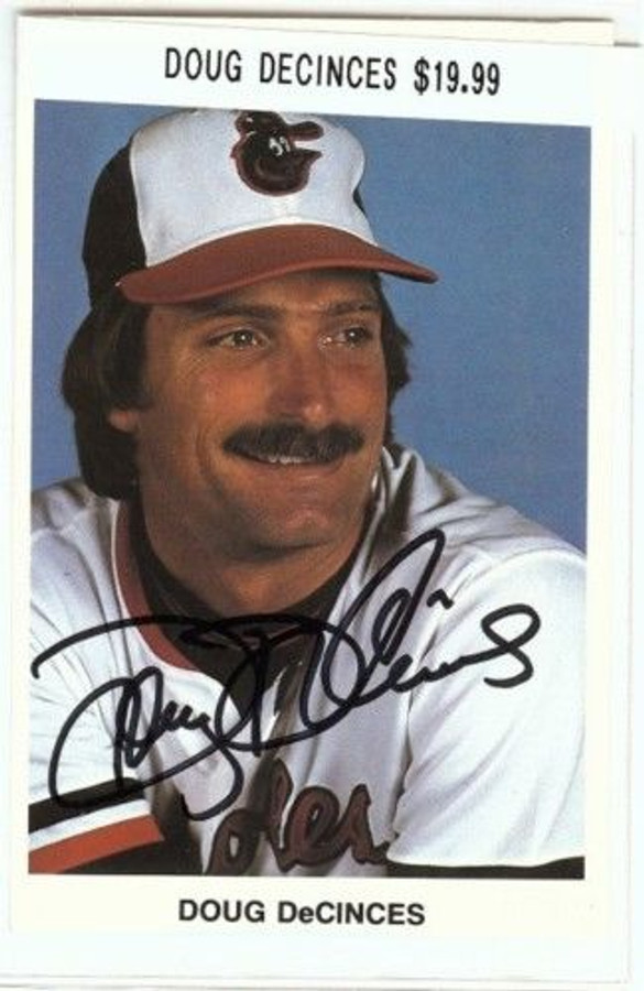 Doug Decinces Signed Team Issue Postcard/Photo Auto