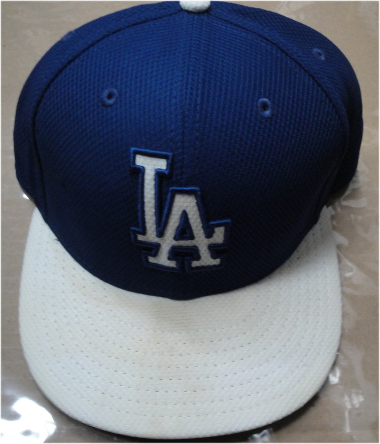 Los Angeles Dodgers #98 Authentic Game Used MLB Baseball Hat Cap Dirt on Rim
