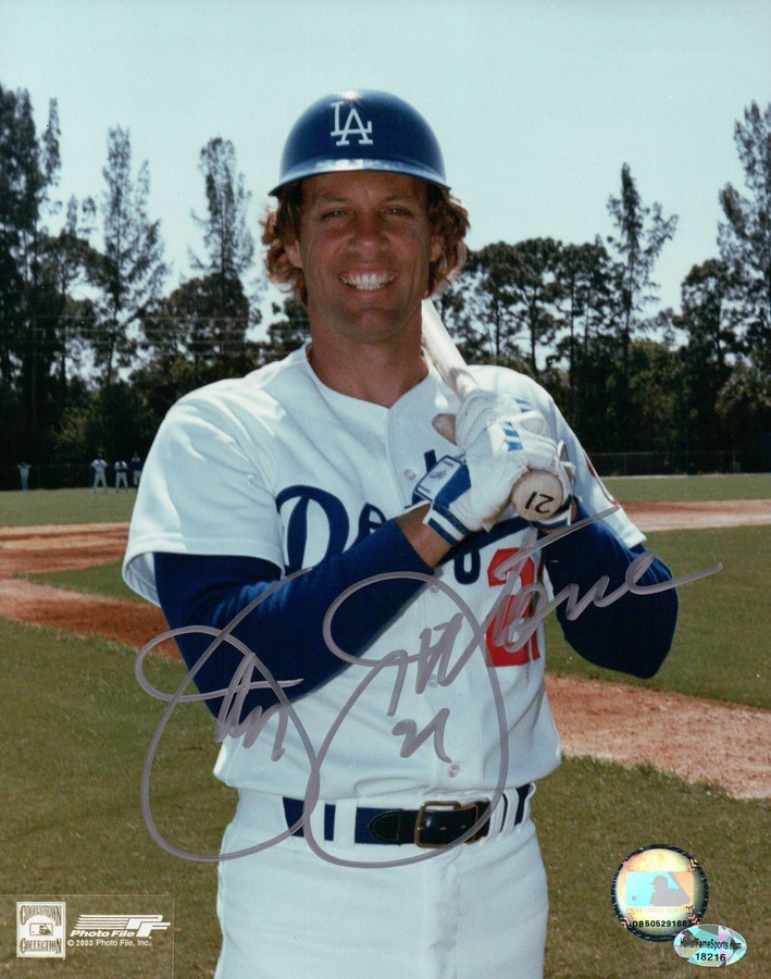 Jay Johnstone Signed 8X10 Photo Autograph Dodgers Pose Silver Ink Auto COA