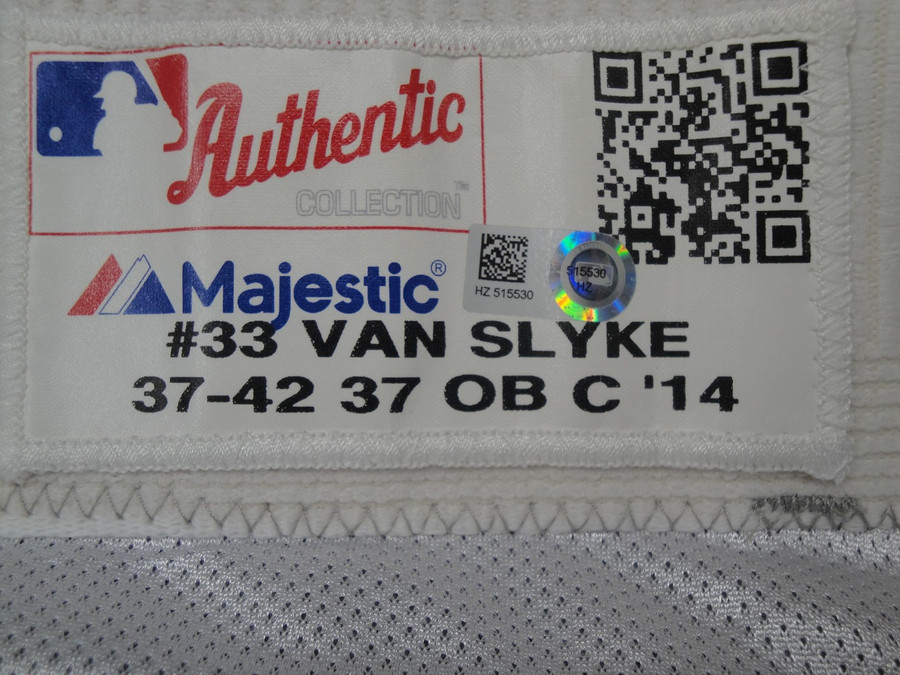 Scott Van Slyke Major League Baseball Dodgers Team Issued Road Baseball Pants 30