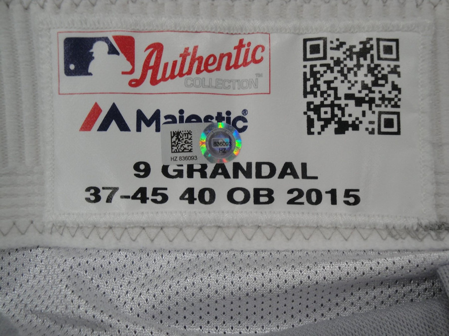 Yasmani Grandal Major League Baseball Dodgers Team Issue Road Baseball Pants 093