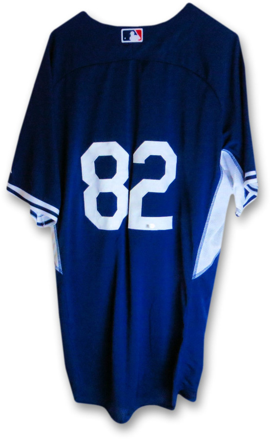 Los Angeles Dodgers Team Issue Batting Practice Jersey #82 MLB Blank Holo