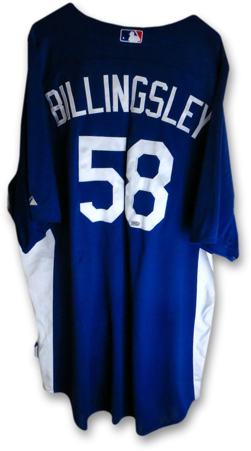 Chad Billingsley Team Issued 2012 Dodgers Batting Practice Jersey #58 FJ612498