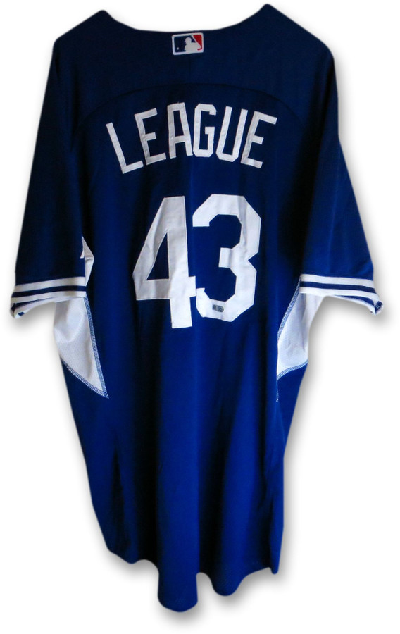 Brandon League Team Issue 2014 Dodgers Batting Practice Jersey #43 MLB HZ515249