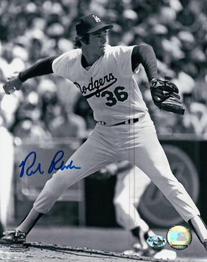 Rick Rhoden Signed 8X10 Photo Autograph Los Angeles Dodgers B/W Pitch Auto COA
