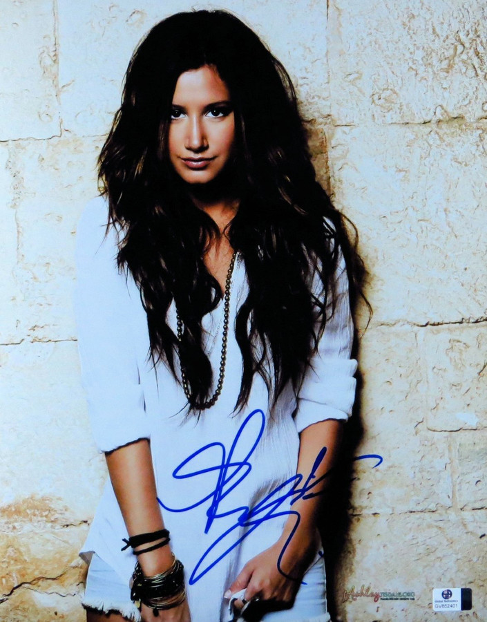 Ashley Tisdale Signed Autographed 11X14 Photo Gorgeous Sexy White Shirt GV852401