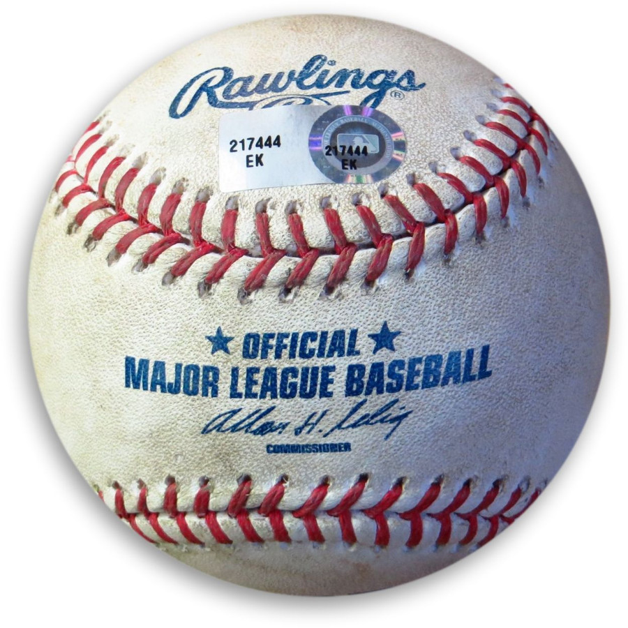 Matt Kemp Game Used Baseball 5/28/13 Dodgers Hit By Pitch Blanton EK217444