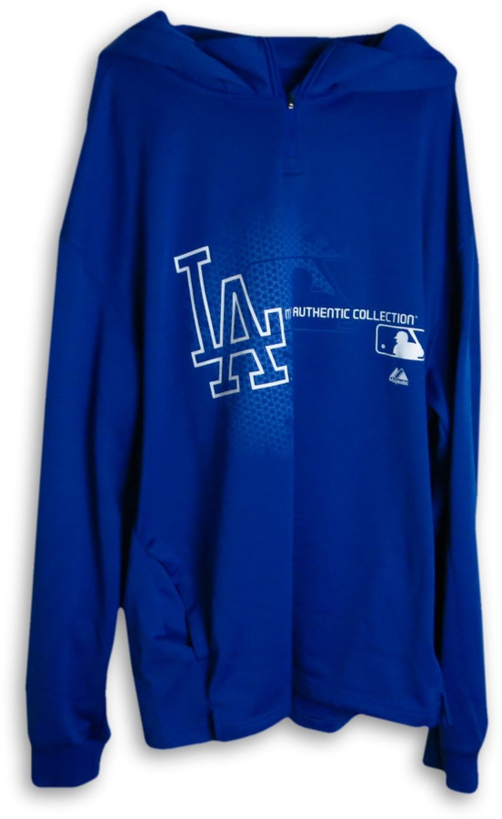 Chris Winthrow 2013 Player Worn Dodgers Hoodie Fleece Team Issue 2XL EK645425