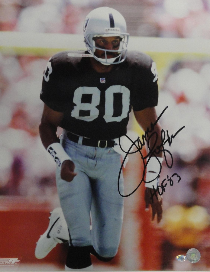 James Lofton Signed Autographed 16x20 Photograph Hof 83 Oakland Raiders W/ COA