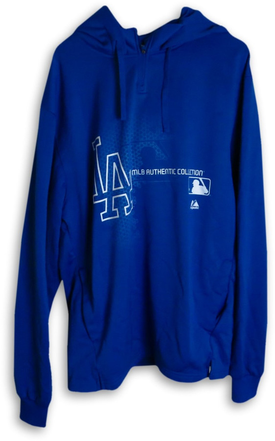 Ricky Nolasco 2013 Player Worn Dodgers Hoodie Fleece Team Issue L EK645412