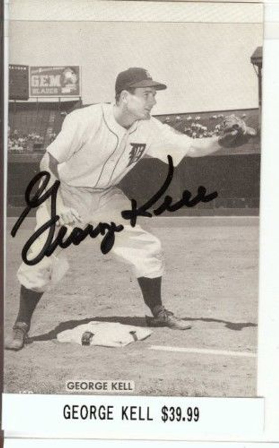 George Kell Signed Vintage Postcard Auto Autograph