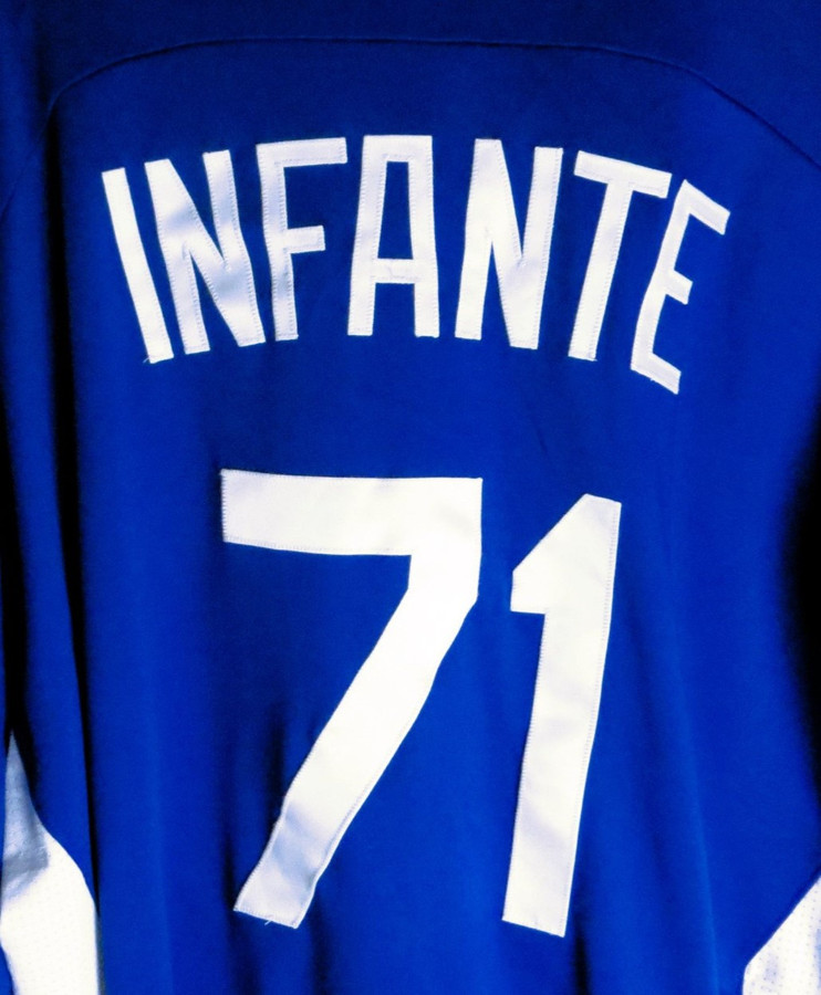 Gregory Infante Team Issue Batting Practice Jersey 2013 Dodgers #71 Size 50