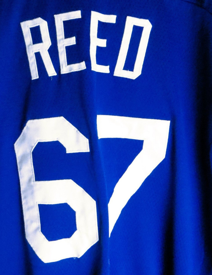 Chris Reed Team Issue Batting Practice Jersey 2014 Dodgers #67 Size 50