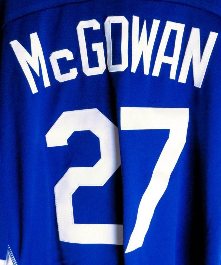 Dustin McGowan Team Issue Batting Practice Jersey Dodgers #27 Size 52 -  Cardboard Legends