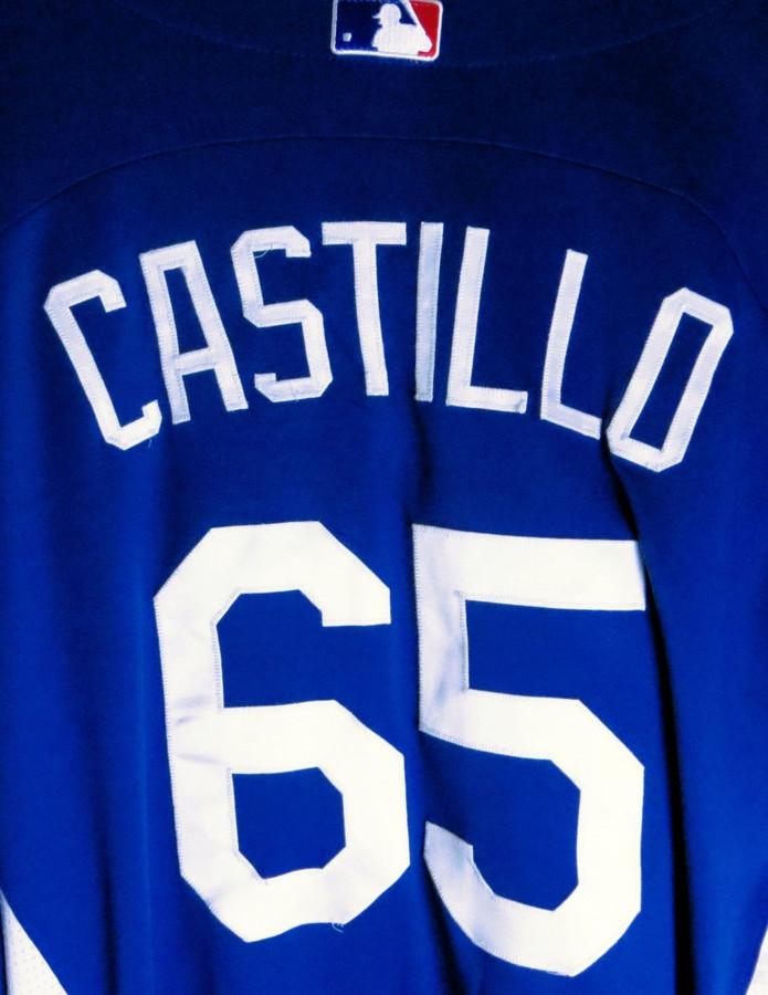 Wilkin Castillo Team Issue Batting Practice Jersey 2012 Dodgers #65 Size 48