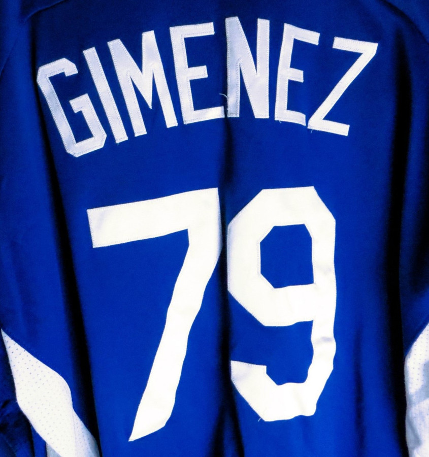 Hector Gimenez Team Issue Batting Practice Jersey 2011 Dodgers #79 Size 48