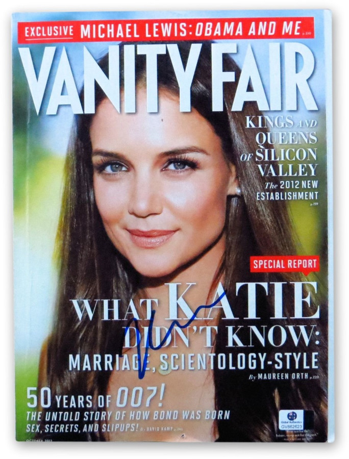 Katie Holmes Signed Autographed Vanity Fair Magazine Sexy Gorgeous GV862623