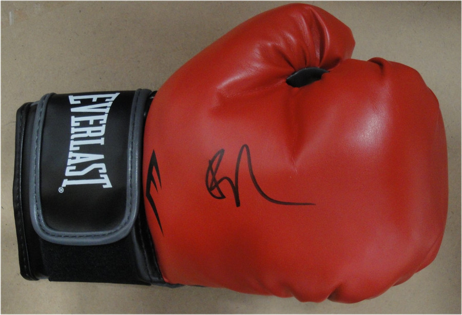 Edgar Ramirez  Hand Signed Autographed Everlast Boxing Glove Black Panel Right