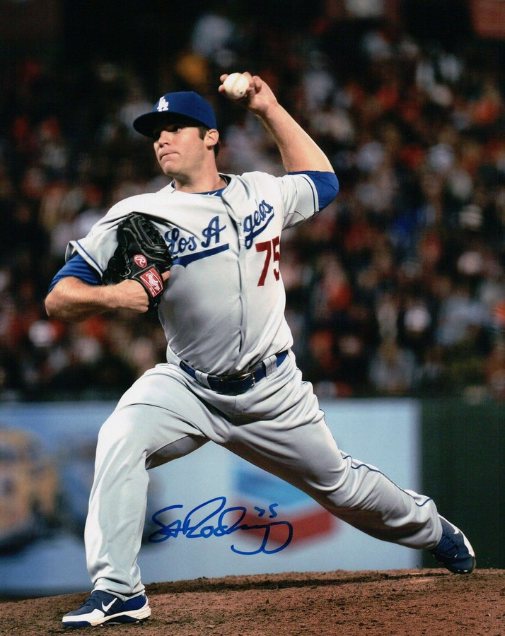 Paco Rodriguez Signed 8X10 Photo Autograph Throwing Pitch Dodgers Auto w/COA