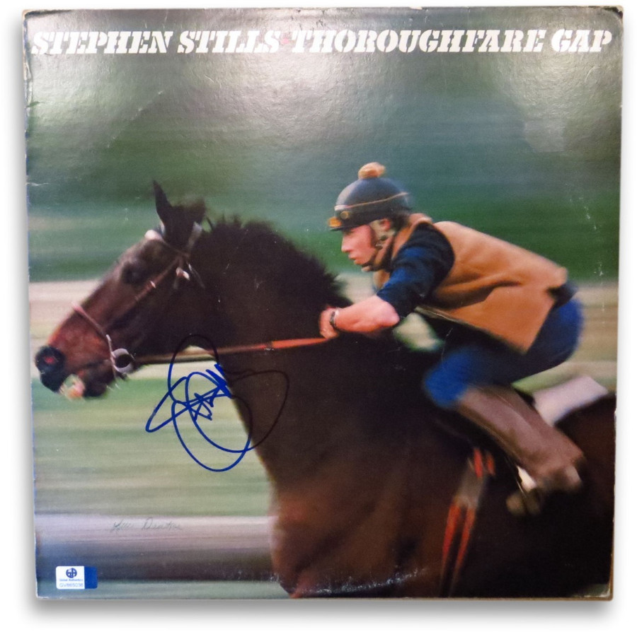 Stephen Stills Signed Autographed Album Cover Thoroughfare Gap JSA U16600