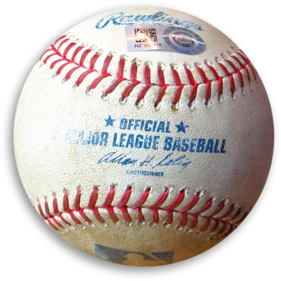 Mark Trumbo Game Used Baseball 9/5/14 Hit Double off Dan Haren HZ350116