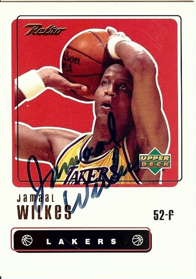 Jamaal Wilkes Signed Autographed Baseball Card 1999-00 UD Retro Lakers GV685255