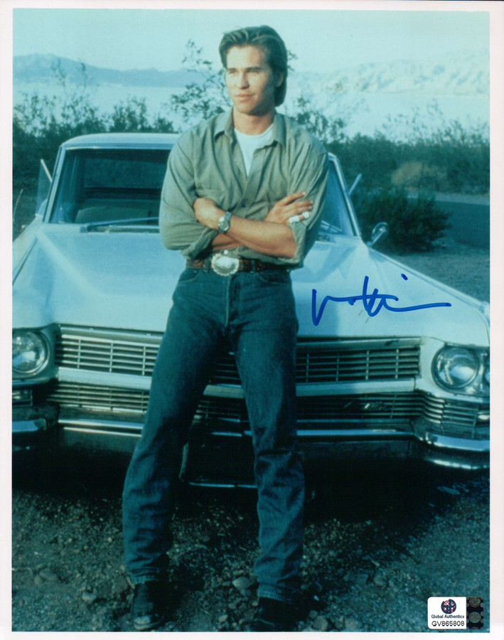 Val Kilmer Signed Autographed 8X10 Photo Classic Vintage Pose w/Car GA