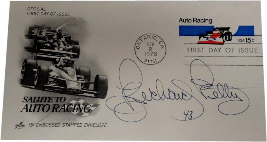 Richard Petty Hand Signed Autographed Cache Envelope GA COA