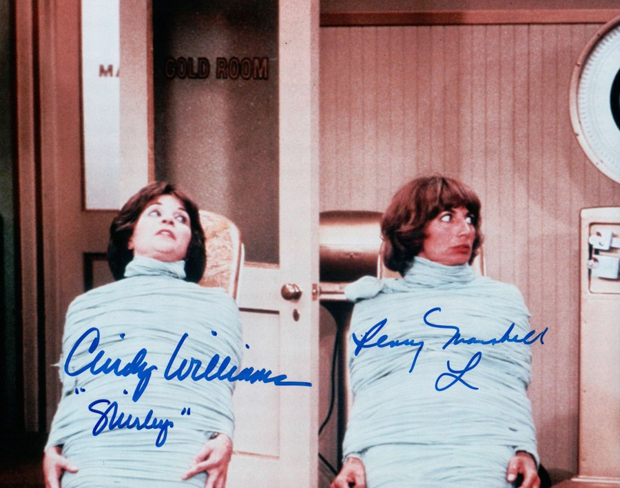 Cindy Williams Penny Marshall Dual Signed Auto 8X10 Photo Laverne & Shirley JSA