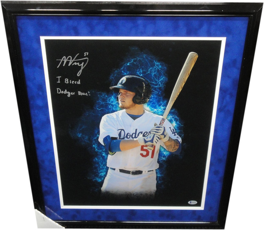 Alex Verdugo Signed Autographed 16X20 Photo LA Dodgers Framed #51 Beckett COA