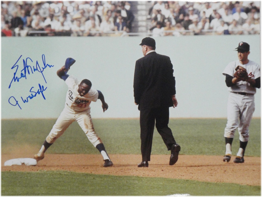 Sweet Lou Johnson Hand Signed 11x14 Photo Los Angeles Dodgers I Was Safe W/ COA