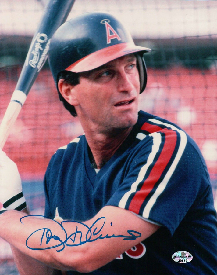 Doug DeCinces Signed 8X10 Photo Autograph Angels Batting Close Up Auto COA