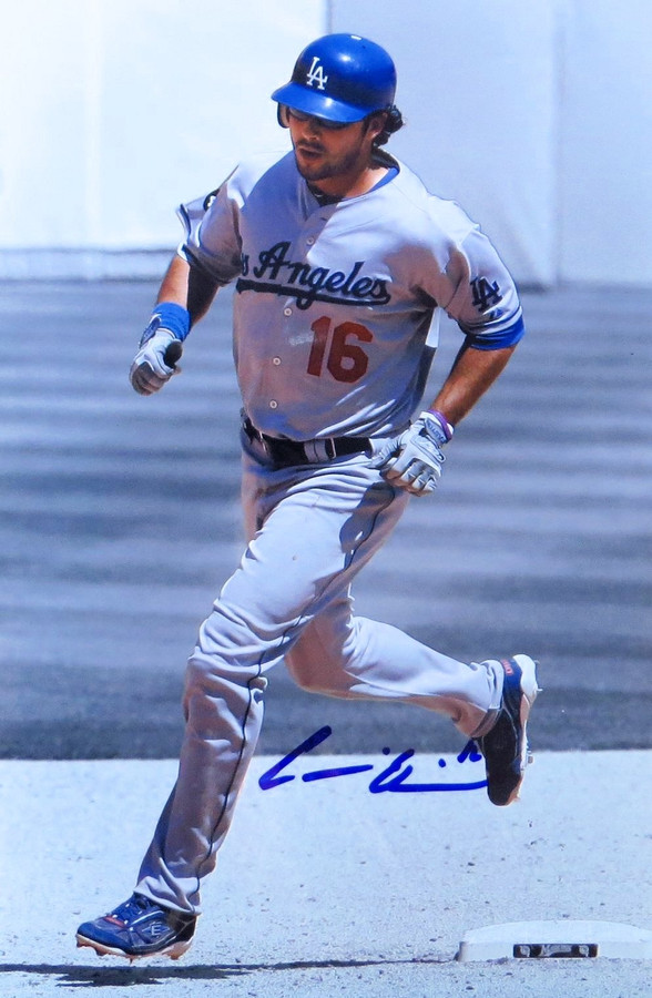 Andre Ethier Signed Autographed 12X18 Photo Los Angeles Dodgers HR Trot w/COA