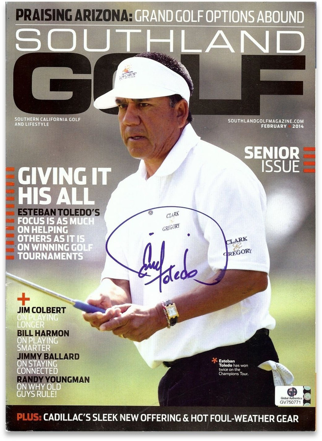 Esteban Toledo Hand Signed Autographed Southland Magazine Senior Issue GA750771