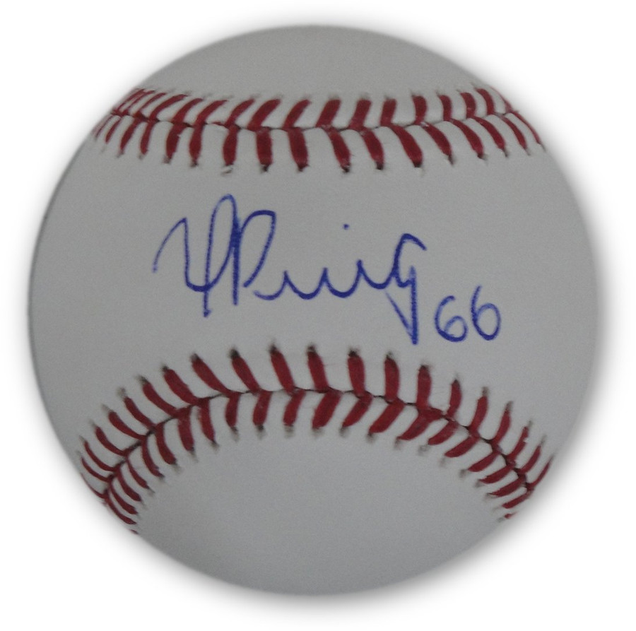 Yasiel Puig Hand Signed Autographed Auto MLB Baseball Sweet Spot Puig Holo