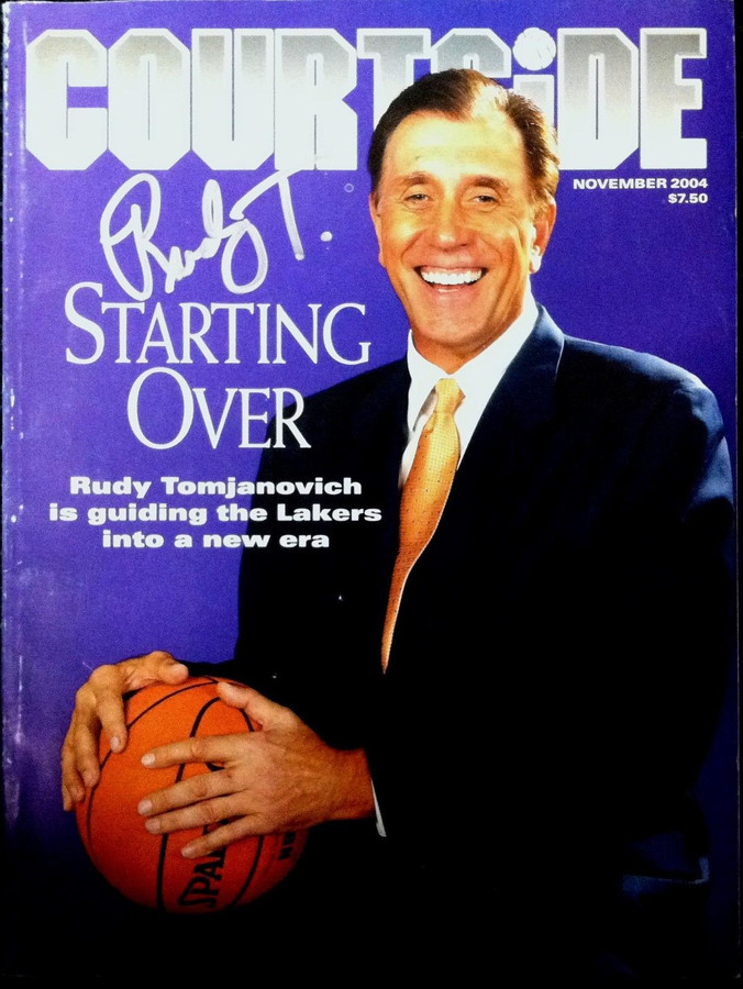 Rudy Tomjanovich Hand Signed Autographed Magazine Courtside 2004 W/COA