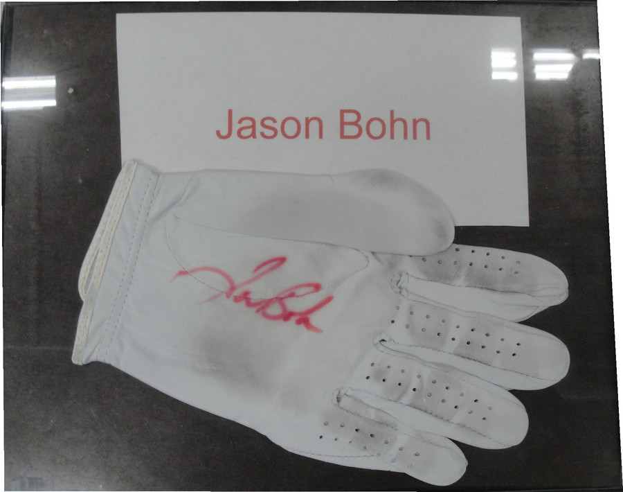 Jason Bohn Signed Autographed Game Sued Glove PGA Golf Legend W/ COA