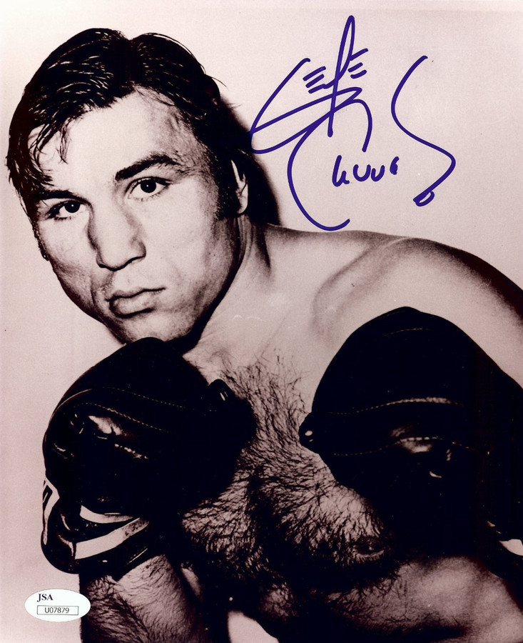 George Chuvalo Signed Autographed 8X10 Photo Boxing Vintage Close-Up JSA U07879