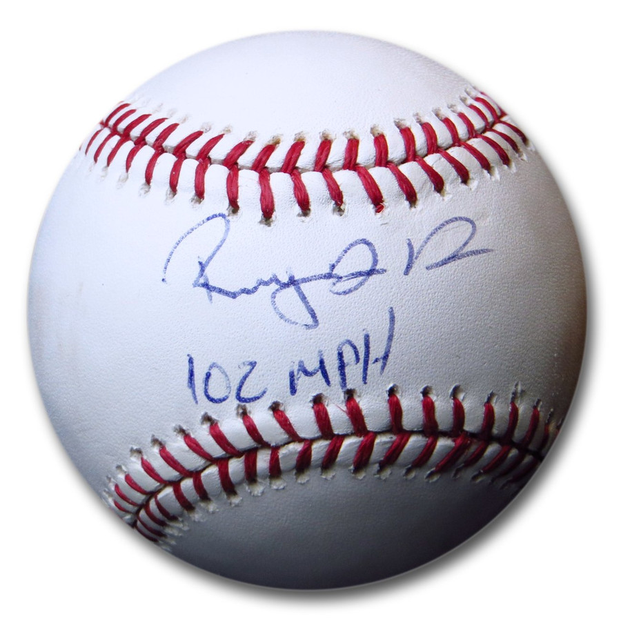Rubby De La Rosa Signed Autographed MLB Baseball Dodgers "102 MPH" w/COA