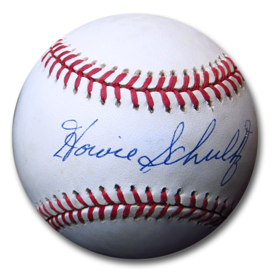 Howie Schultz Signed Autographed NL Baseball Brooklyn Dodgers COA 44825