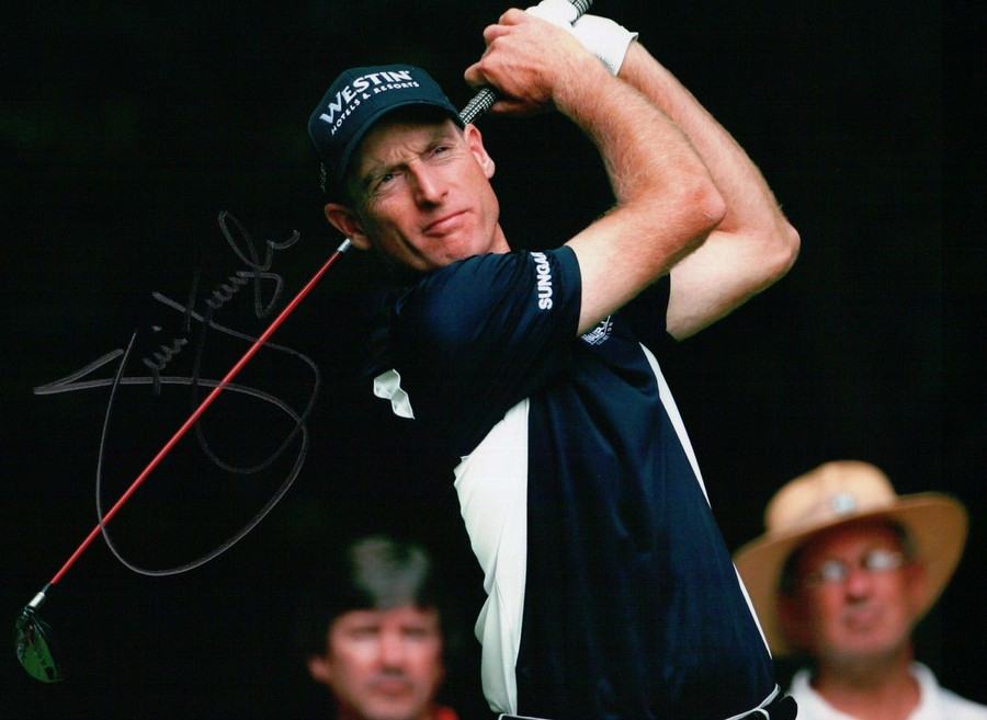 Jim Furyk Signed 8X10 Photo Autograph Auto Iron Shot Pose w/COA PGA Golfer